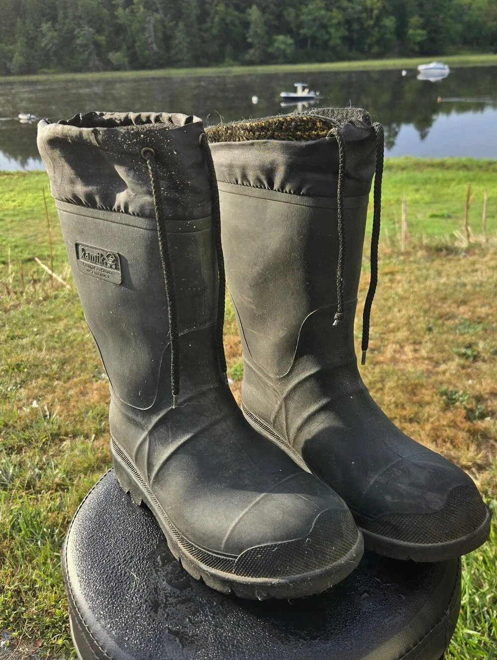 Kamik Men’s Black Waterproof Rain & Snow Boots